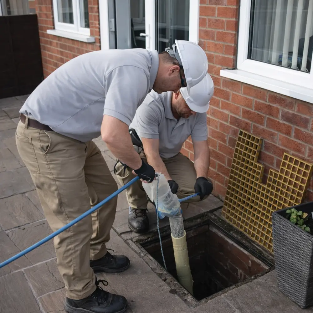 Blocked drain repair service in Reading